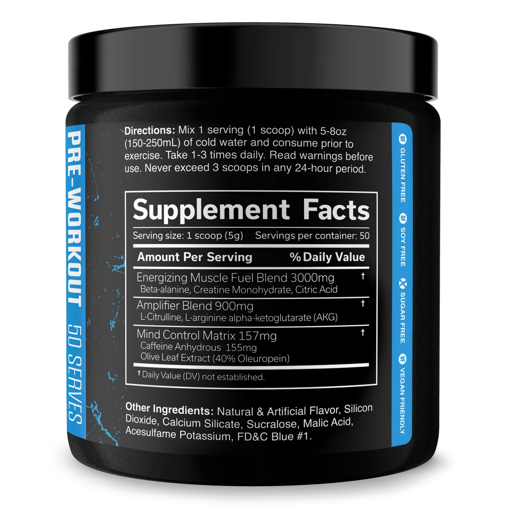JNX Sports The Curse Pre Entreno 50 Servicios informacion nutricional