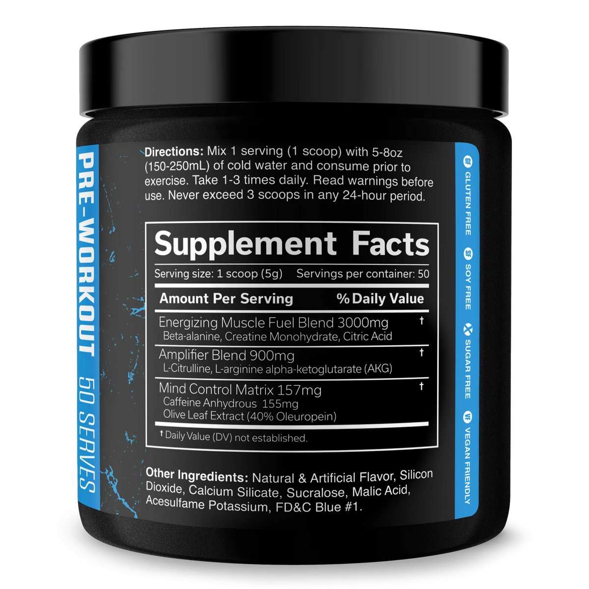 JNX Sports The Curse Pre Entreno 50 Servicios informacion nutricional