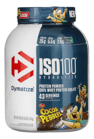 Dymatize Proteina Iso 100 3 Lbs 45 Servicios cocoa pebbles