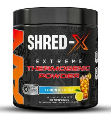 AN Shred-X Extreme Thermogenic Powder 300gr 30 Servicios Lemon ice Tea Portada