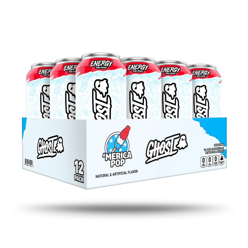 Ghost Energy Drink 16Oz 12 Pack ´merica pop