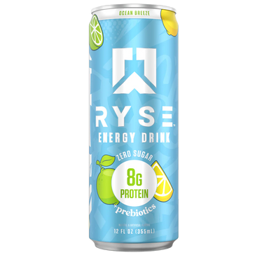 Ryse Energy Drink + Proteina 12 pack Ocean Breeze Portada