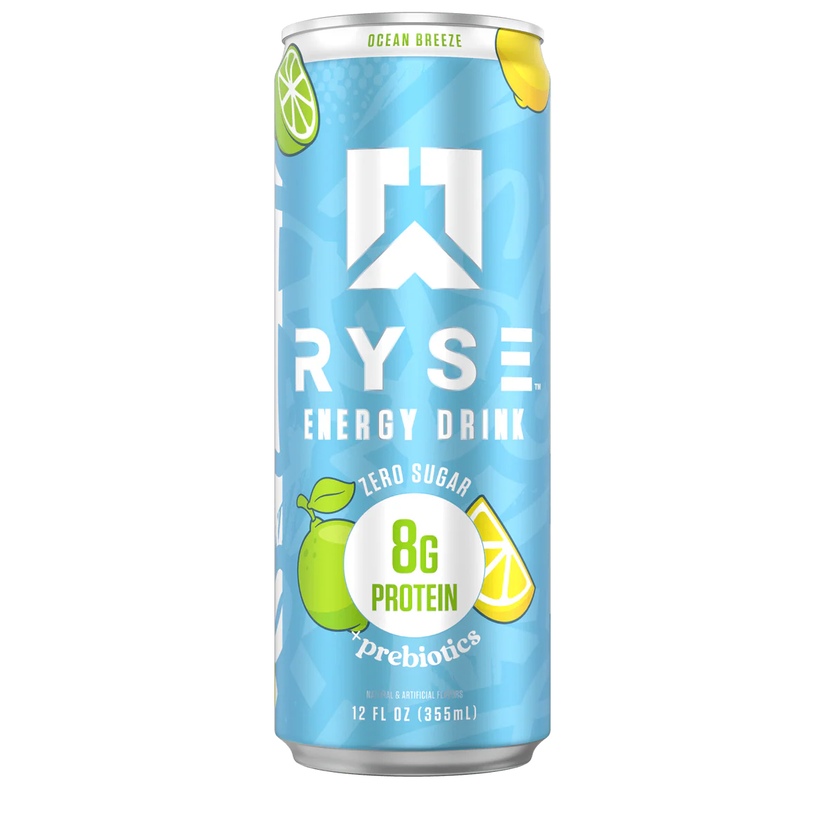 Ryse Energy Drink + Proteina 12 pack Ocean Breeze Portada