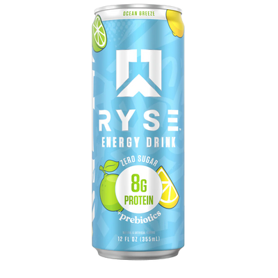 Ryse Energy Drink + Proteina 12 pack Ocean Breeze Portada