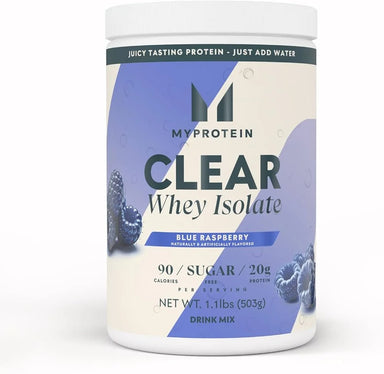 Myprotein Clear Whey Isolate 1.1 Lbs 20 Serv Blue Raspberry Portada