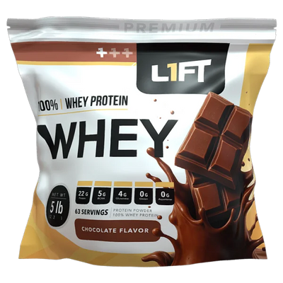 L1ft Whey Proteina 5Lbs 63 servicios Chocolate Portada