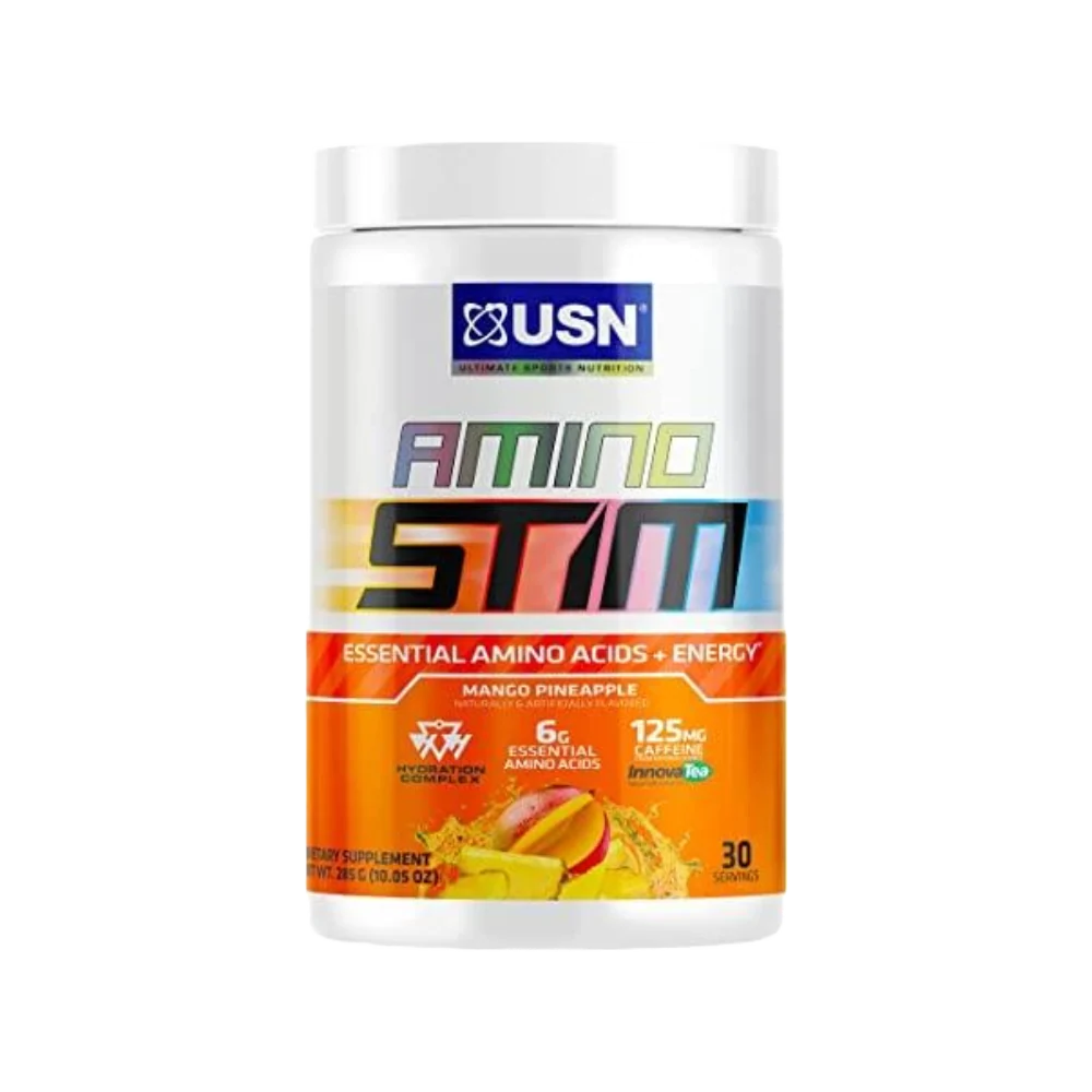 USN Amino Stim 30 servicios. Aminoácidos mango piña