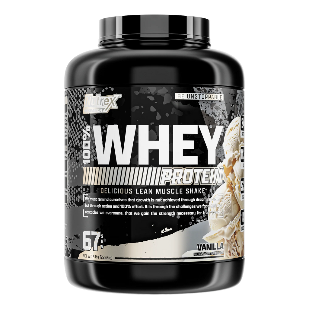 Nutrex Proteina 100% Whey 5 Lbs 64 Servicios vainilla