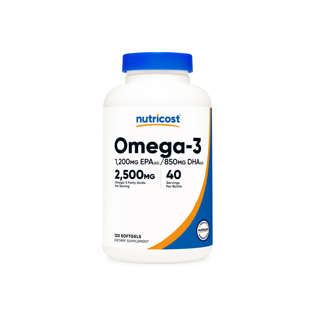 Nutricost Omega 3 2500 Mg 120 Capsulas (1200mg EPA/ 850mg DHA)