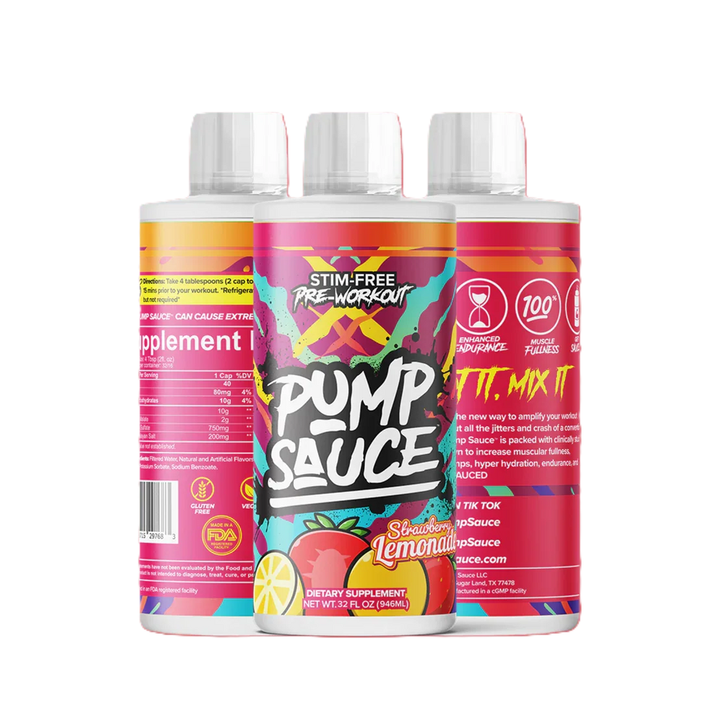 Pump Sauce Stim-Free Pre Entreno 32 servicios pink strawberry lemoande