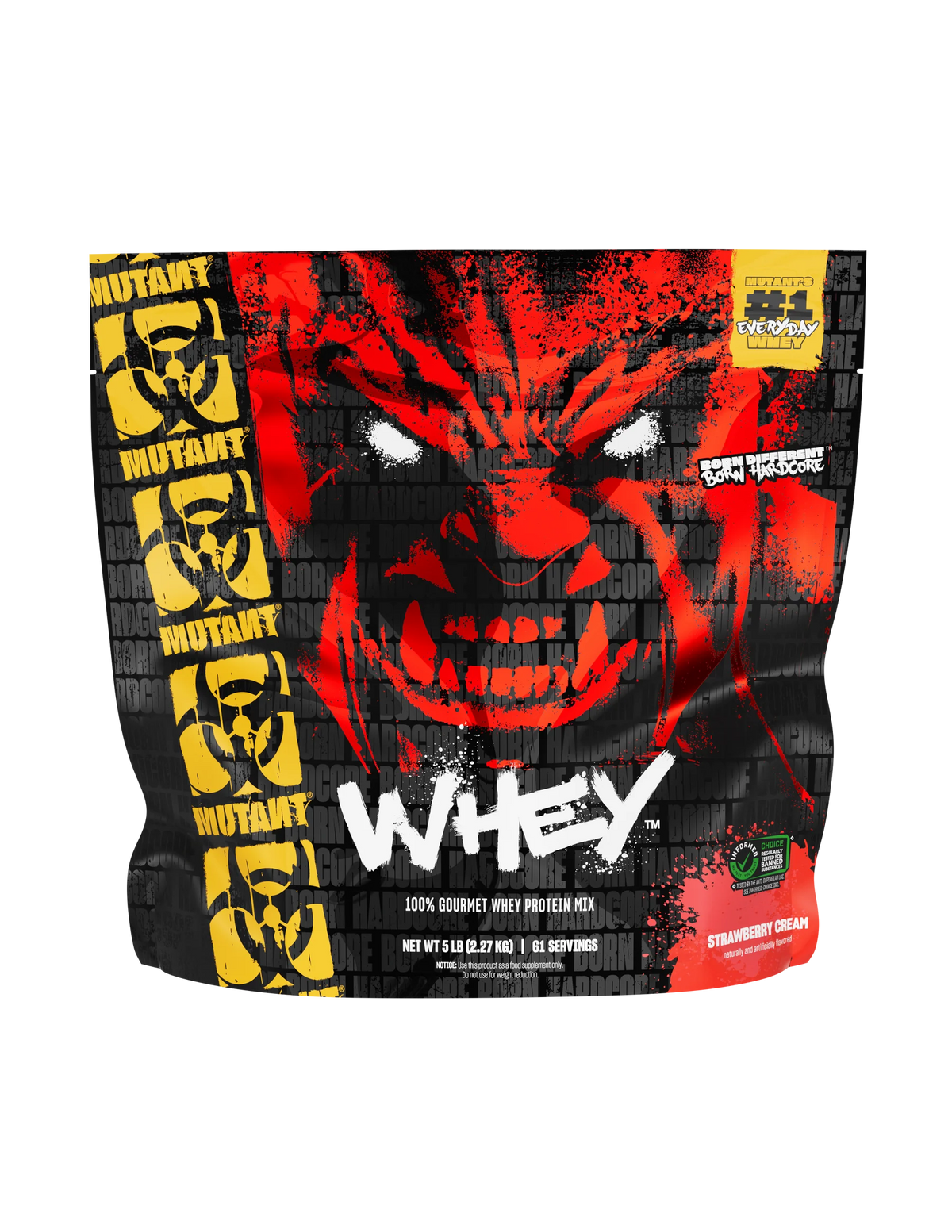Mutant Whey Proteina 5 libras 61 servicios fresa