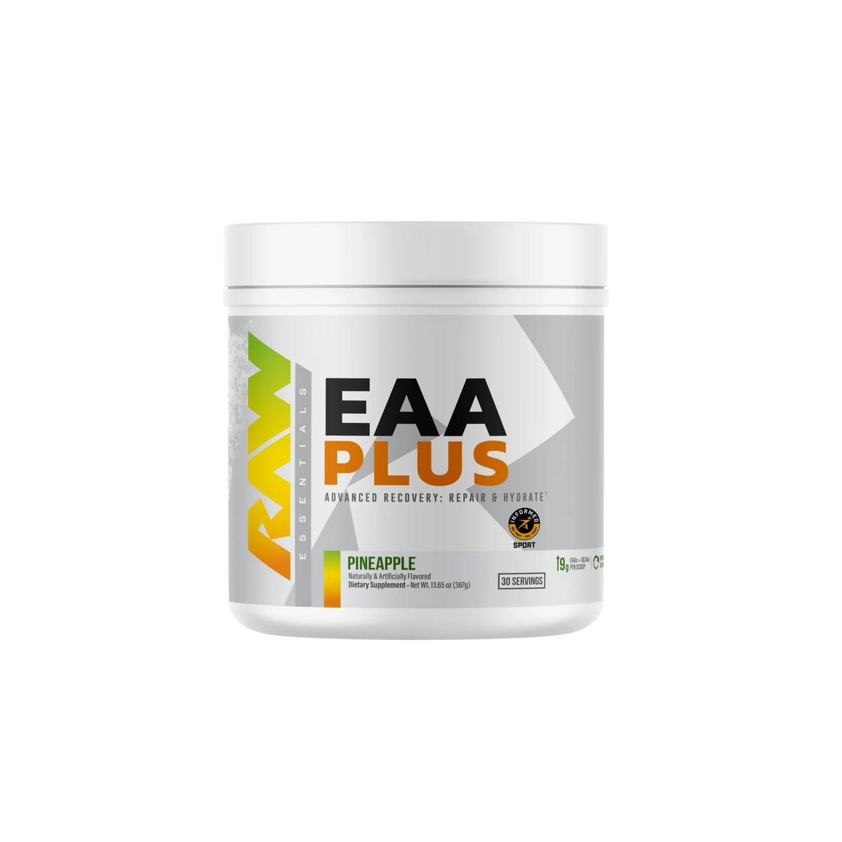 Raw Nutrition Essentials EAA Plus 30 Servicios. Aminoácidos e Hidratación Pineapple