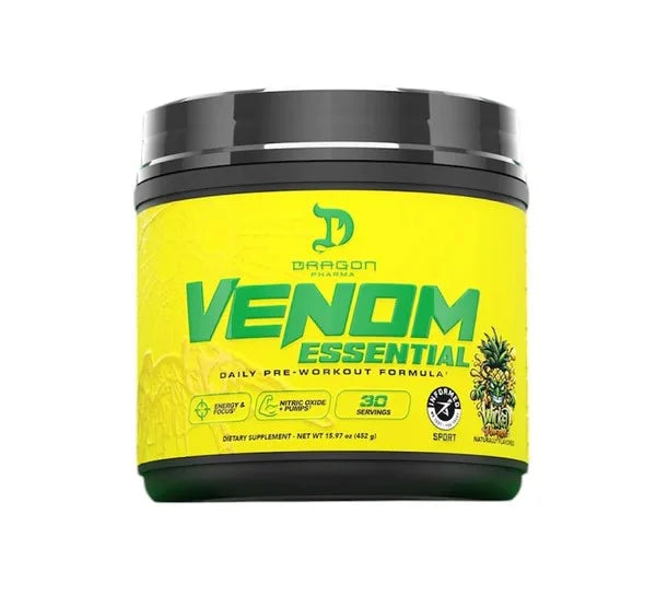 Dragon Pharma Venom Essential Pre Entreno 30 Servicios Wacked Pineapple Portada