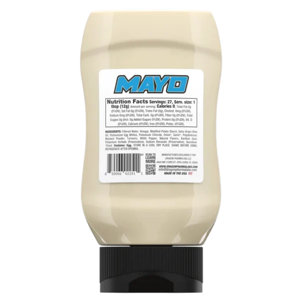 Dragon Pharma Dips Mayo 335 Gr Informacion nutricional
