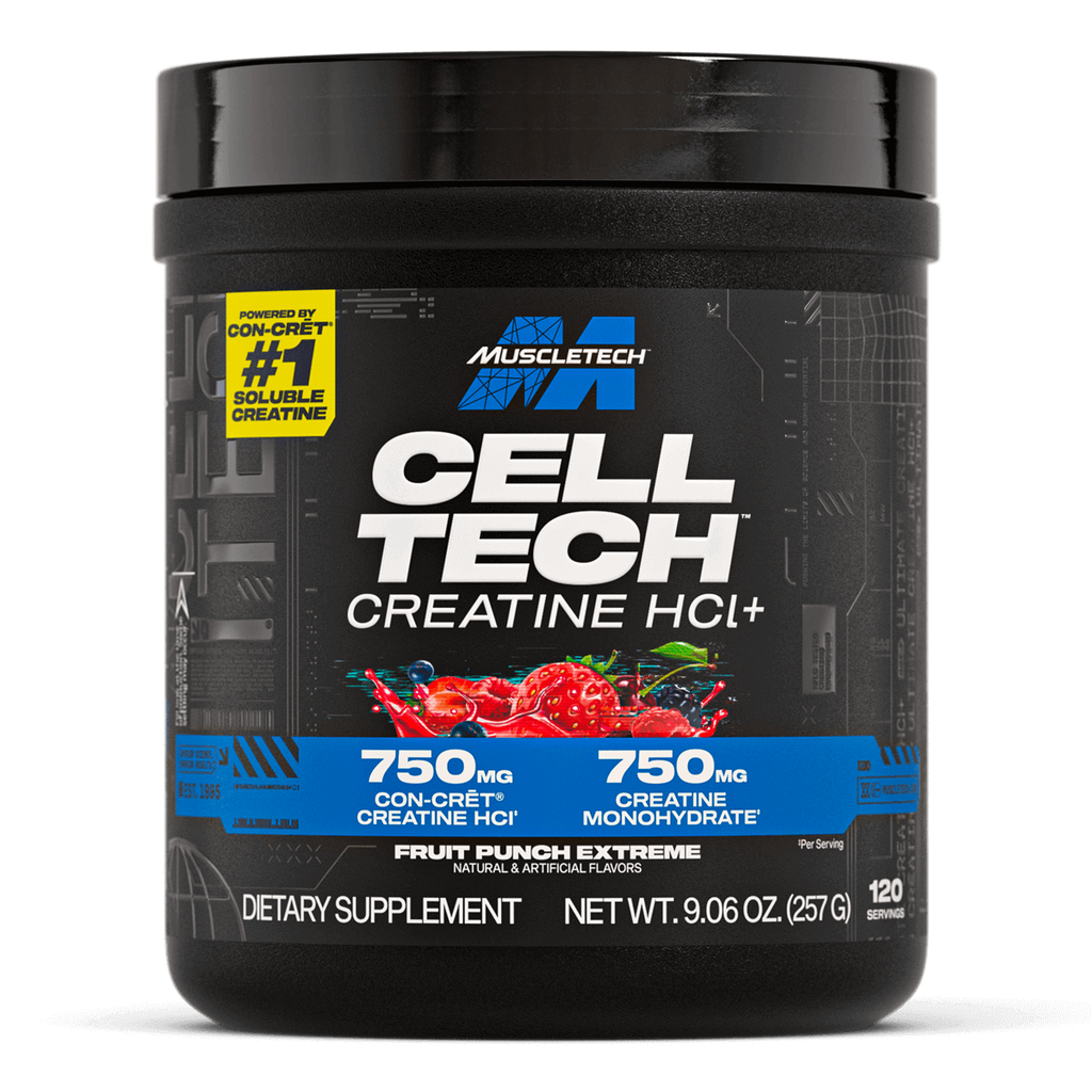 Muscletech Cell Tech Creactor Creatina HCL 120 servicios Fruit Punch