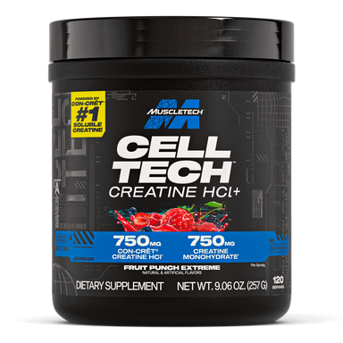Muscletech Cell Tech Creactor Creatina HCL 120 servicios Fruit Punch