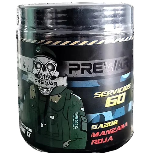 Virta Prewar Oxido 60 servicios Pre Entreno Manzana roja Portada
