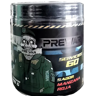 Virta Prewar Oxido 60 servicios Pre Entreno Manzana roja Portada