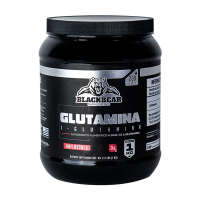 BlackBear Glutamina 1 Kg 200 Servicios