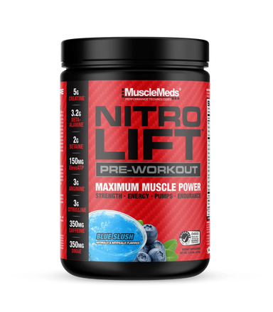 Musclemends Nitro Lift Pre Workout 40 Servicios blue slush