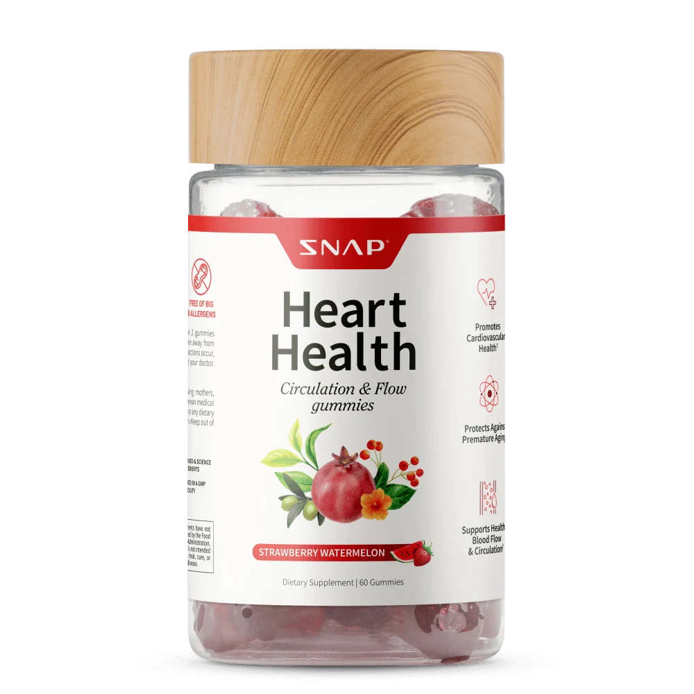 Snap Supplements Heart Helth Gummies Watermelon 60 Gummies