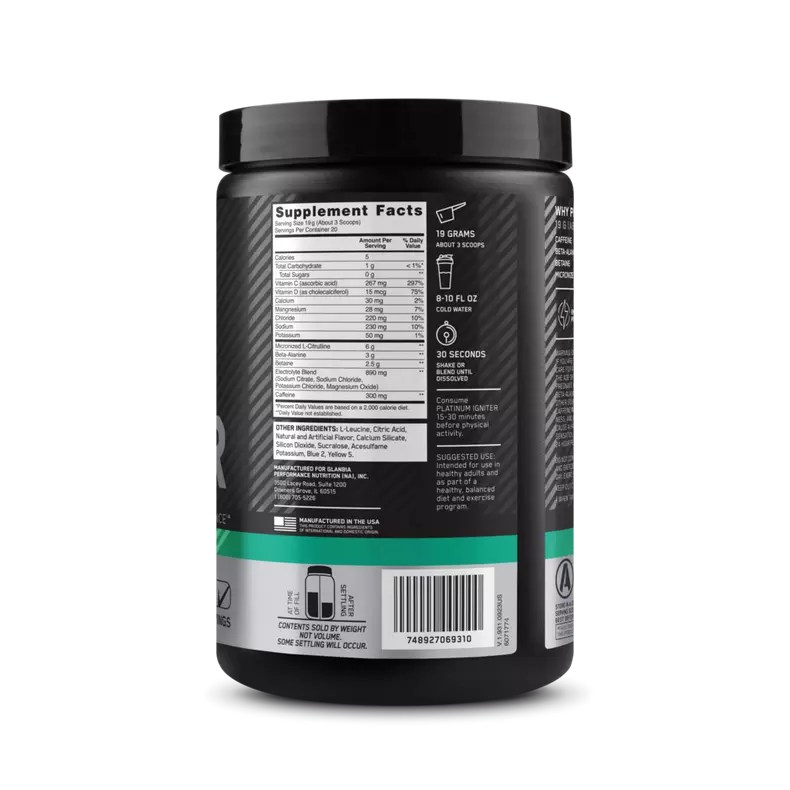 ON Platinum Igniter Pre Entreno 20 Servicios
