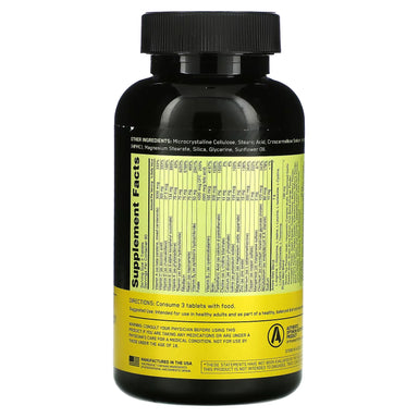 Optimum Nutrition Opti Men 240 Capsulas informacion nutricional