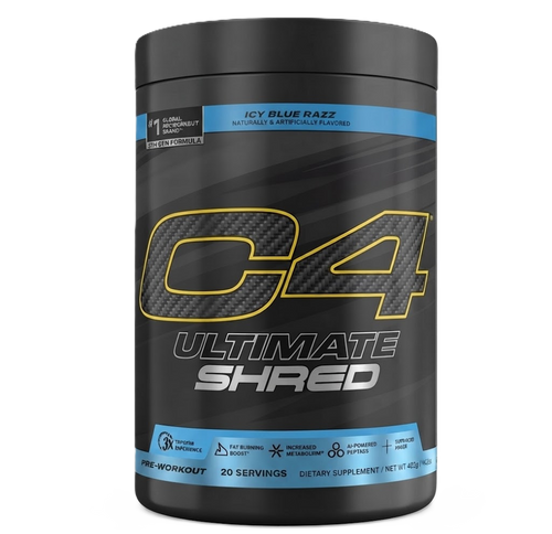 Cellucor C4 Ultimate Shred 20 servicios / 350gr Pre Entreno Cellucor C4 Ultimate Shred 20 servicios 350gr Pre Entreno icy blue razz