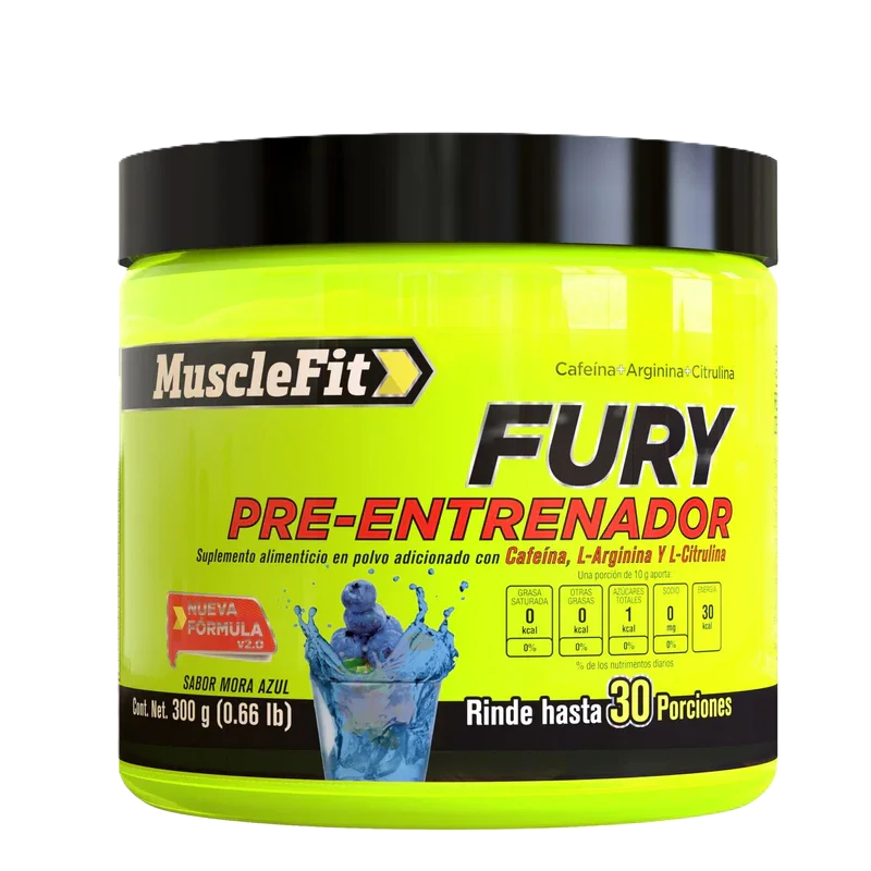 Musclefit Fury Oxido Nitrico 30 Servicios