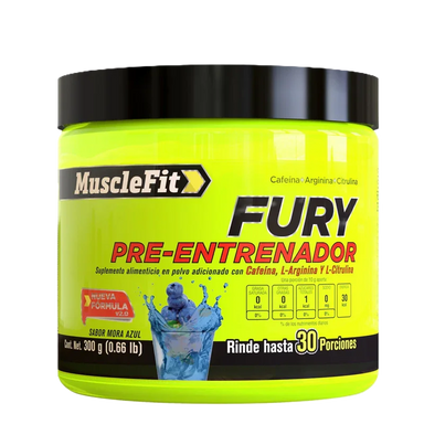 Musclefit Fury Oxido Nitrico 30 Servicios