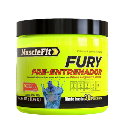 Musclefit Fury Oxido Nitrico 30 Servicios