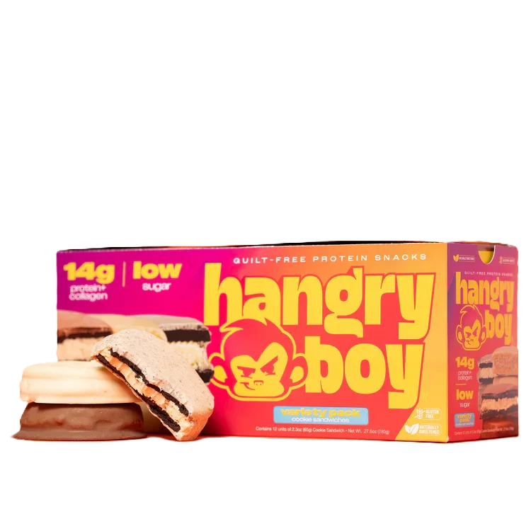 Hangryboy Protein Cookie 12 Pack Variety Pack