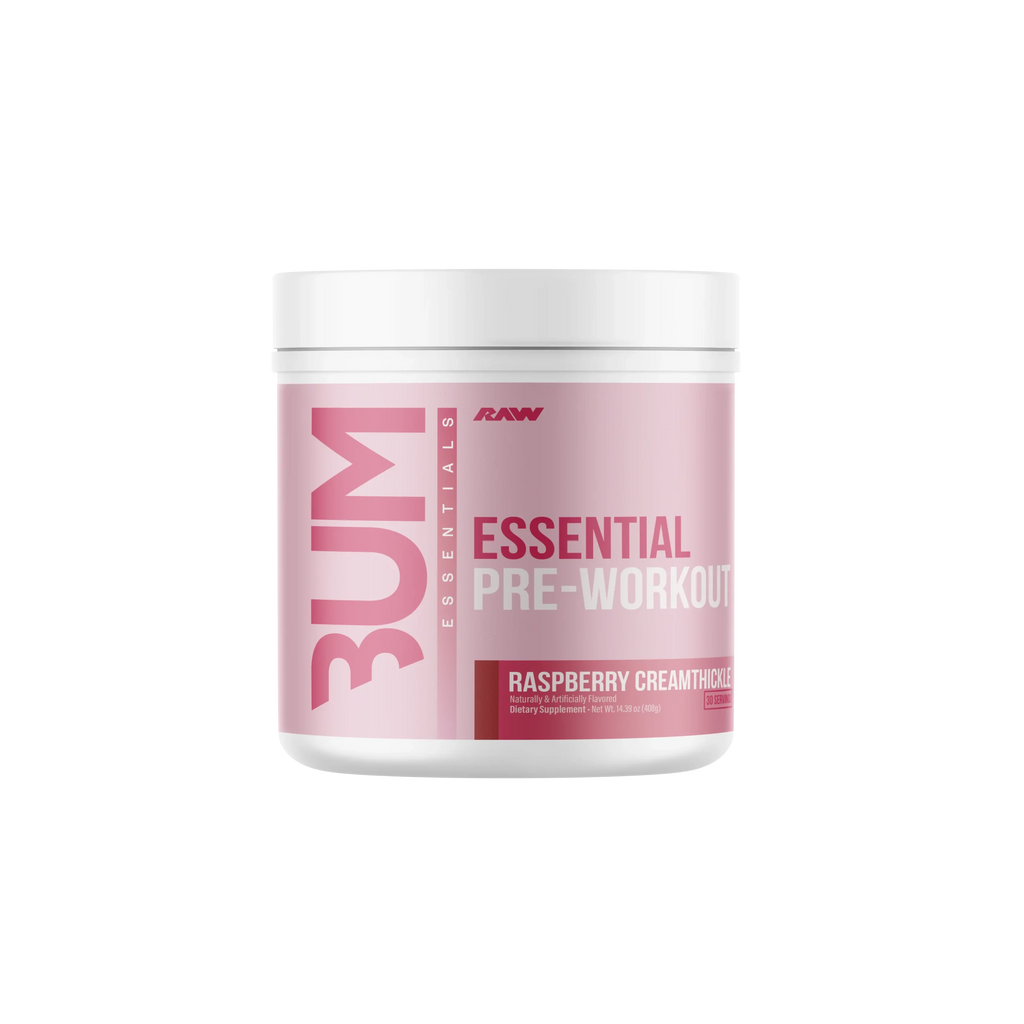 Raw Nutrition Bum Essentials Pre Entreno 30 Servicios Raspberry creamthickle