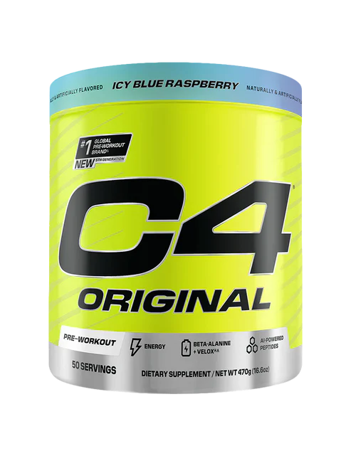 Cellucor C4 Pre Entreno Original 50 servicios ice blue razz