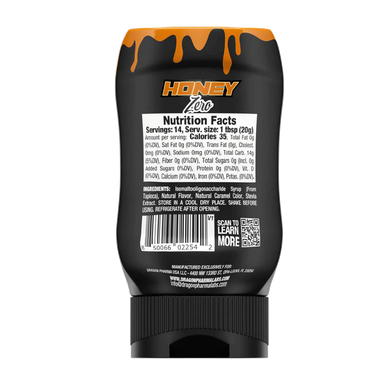 Dragon Pharma Dips Honey Zero 280 Gr Informacion nutriconal