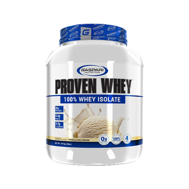 Gaspari Nutrition Proteina Proven Whey 100% Whey Isolate 4Lbs 55 Servicios Vainilla Ice Cream