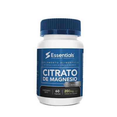 Essentials Citrato de Magnesio 200 Mg 60 Capsulas