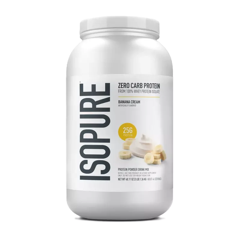 Isopure Proteina Zero Carb 3 Lbs 44 servicios banana
