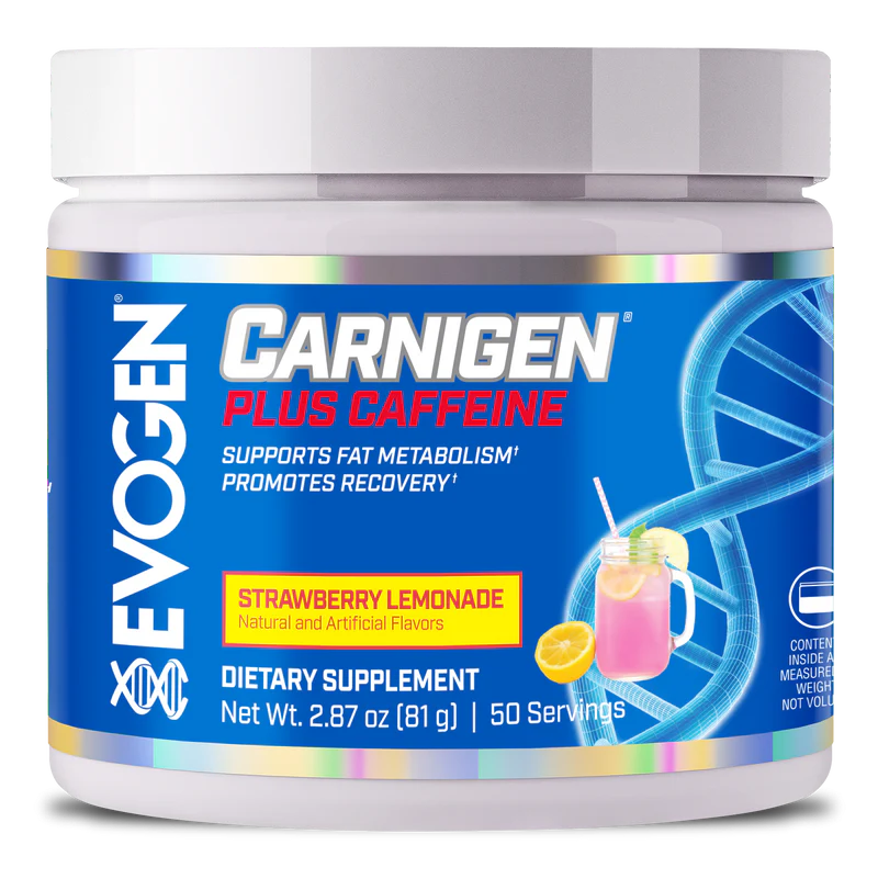 Evogen Carnigen Plus Caffeine 50 Servicios Fresa Limonada