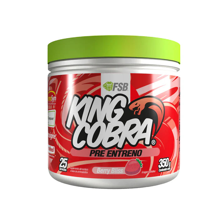 FSB King Cobra Pre Entreno 350g 25 Servicios Berry Bliss Portada