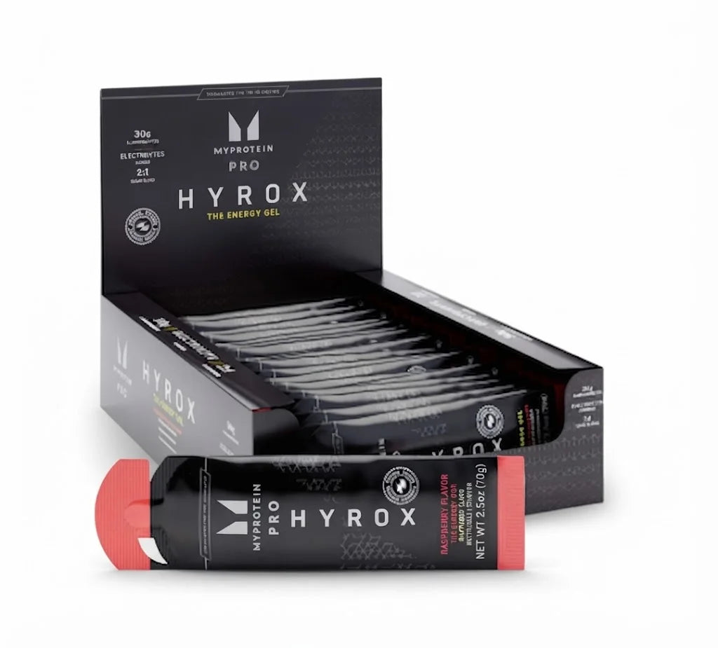 Myprotein Hyrox The Energy Gel 20serv. 70g c/u Raspberry Lemonade Portada