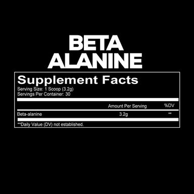 Redcon1 Beta Alanina 30 Servicios Pre Entreno informacion nutricional