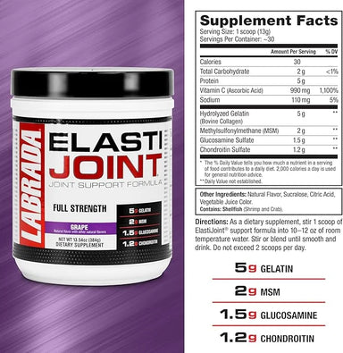 Labrada Elasti Joint Glucosamina 28 Servicios informacion nutricional