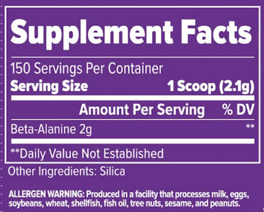 Finaflex Beta Alanina 150 Servicios informacion nutricional