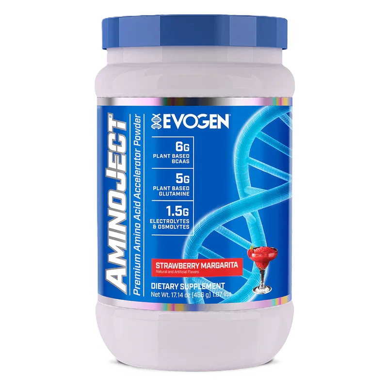 Evogen Aminoject 30 Servicios. Aminoácidos fresa margarita