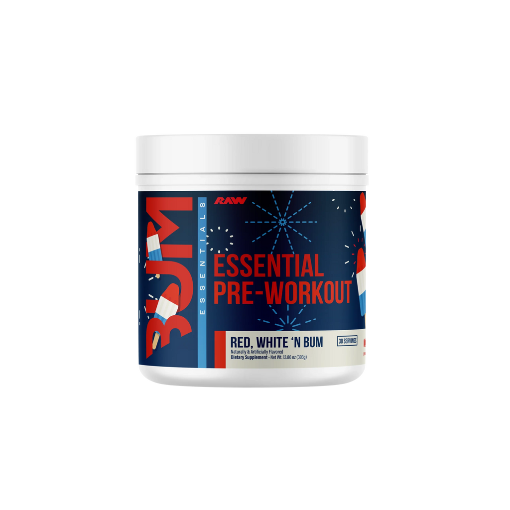 Raw Nutrition Bum Essentials Pre Entreno 30 Servicios Red, white n bum