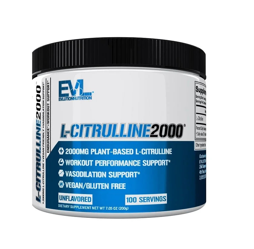 Evlution Nutrition L-Citrulina 2000 200gr 100 Servicios