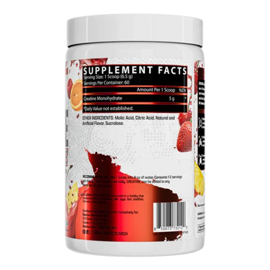Nutrex Creatrina Monohidratanda 390gr 60 Servicios Informacion nutricional