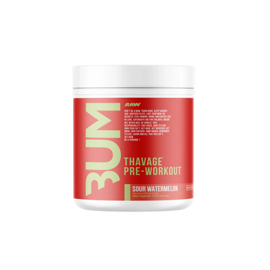 Raw Nutrition Bum Thavage Pre Entreno 40 Servicios sour watermelon