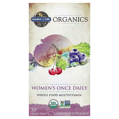 Garden of Life Organics multivitaminico para mujer 30 Tabs